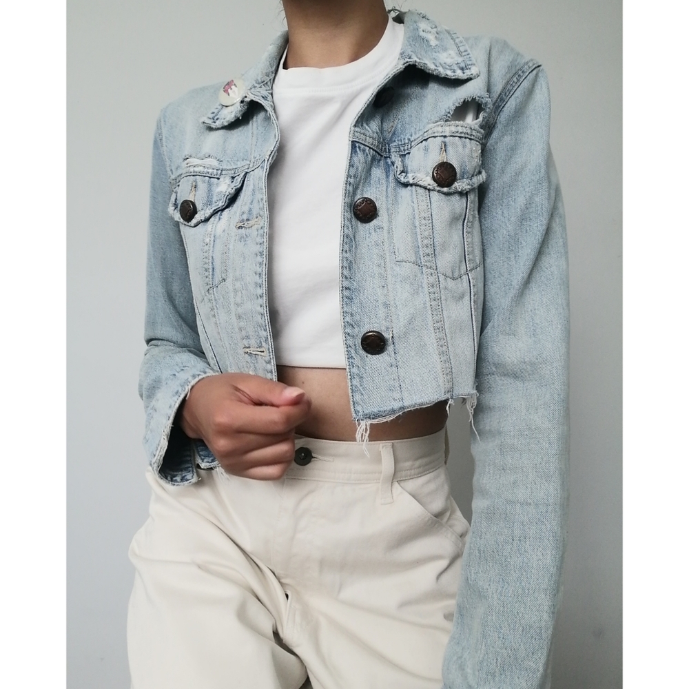 Cropped Denim Jacket